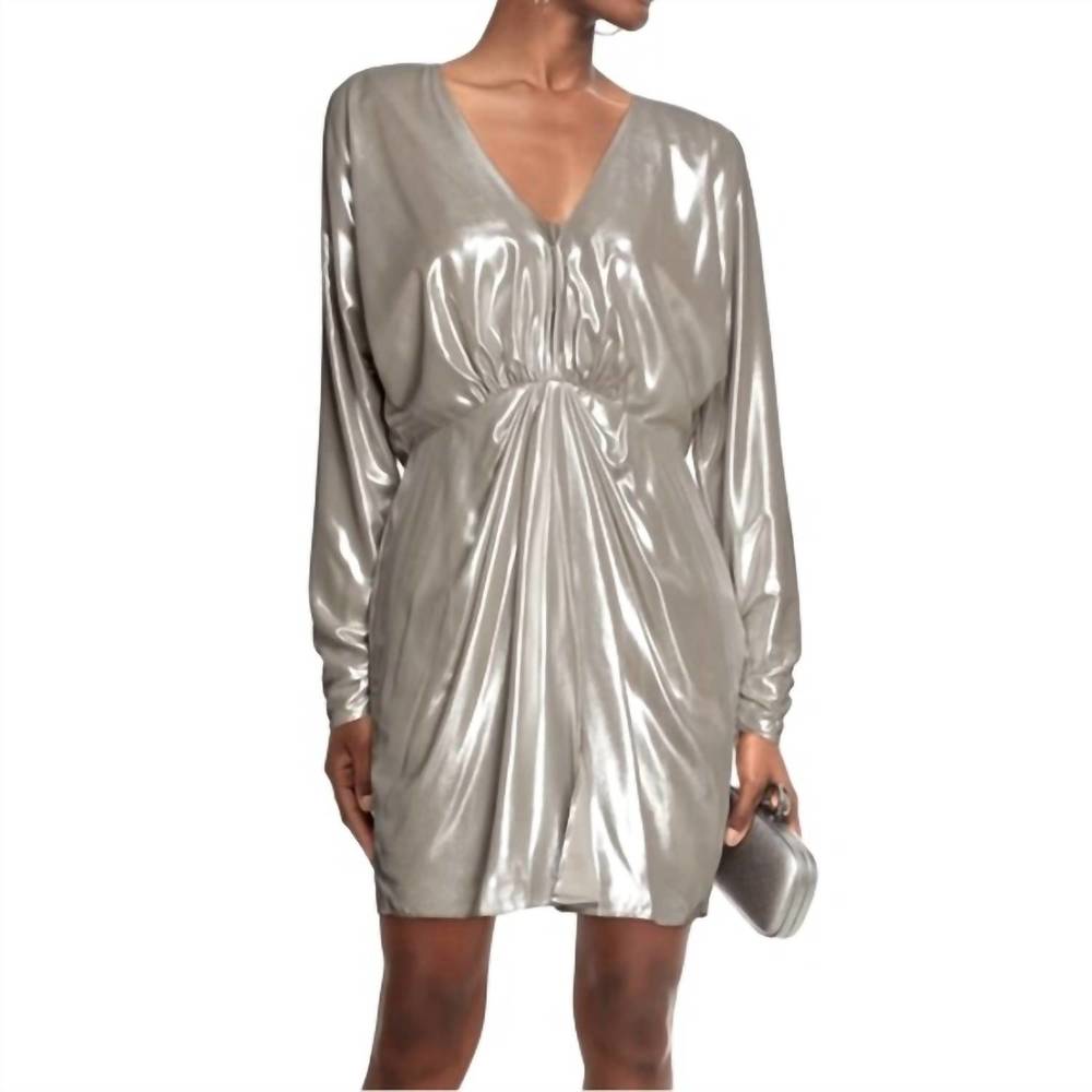 NEW RAG & BONE eloise mini dress in silver